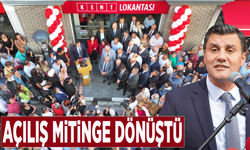 Açılış mitinge dönüştü