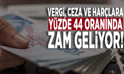 Vergi, ceza ve harçlara yüzde 44 oranında zam geliyor!