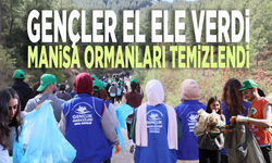 Gençler el ele verdi, Manisa ormanları temizlendi