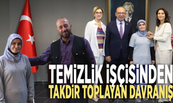 Temizlik işçisinden takdir toplayan davranış