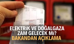 Elektrik ve doğalgaza zam gelecek mi? Bakandan açıklama