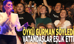 Öykü Gürman söyledi vatandaşlar eşlik etti