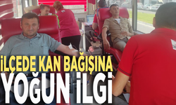 İlçede kan bağışına yoğun ilgi