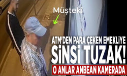 ATM'den para çeken emekliye sinsi tuzak! O anlar anbean kamerada