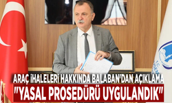 Araç ihaleleri hakkında Balaban'dan açıklama: "Yasal prosedürü uygulandık"