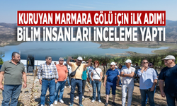 Kuruyan Marmara Gölü için ilk adım! Bilim insanları inceleme yaptı