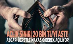 Açlık sınırı 20 bin TL'yi aştı! Asgari ücretle makas giderek açılıyor