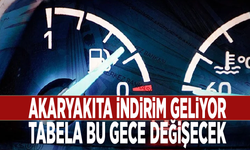 Akaryakıta indirim geliyor: Tabela bu gece değişecek