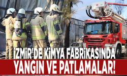 İzmir'de kimya fabrikasında yangın ve patlamalar!