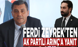 Ferdi Zeyrek'ten AK Partili Arınç'a yanıt