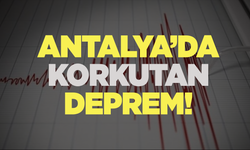 Antalya'da  4,8 büyüklüğünde deprem