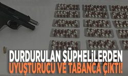 Durdurulan şüphelilerden uyuşturucu ve tabanca çıktı!