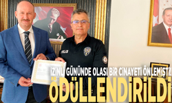 İzinli gününde olası bir cinayeti önlemişti! Ödüllendirildi