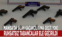 Manisa'da silah kaçakçılığına geçit yok! Ruhsatsız tabancalar ele geçirildi