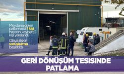 Geri dönüşüm tesisinde patlama!