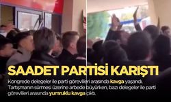 Saadet Partisi Kongresinde gerginlik eksik olmadı