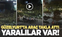 Güzelyurt Mahallesi'nde araç takla attı! Yaralılar var