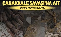 Çanakkale Savaşları’na ait olduğu değerlendirilen patlamamış 50 top mermisi bulundu