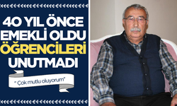 Manisa'da askerlik yapan ve 40 yıl önce emekli olan öğretmen unutulmadı!