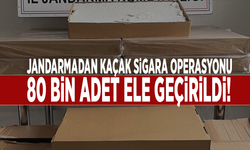 Jandarmadan kaçak sigara operasyonu: 80 bin adet ele geçirildi!