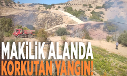 Makilik alanda korkutan yangın!