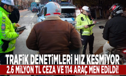 Manisa'da trafik denetimleri hız kesmiyor: 2.6 milyon TL ceza ve 114 araç men edildi!