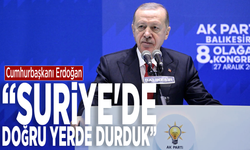 Cumhurbaşkanı Erdoğan: "Suriye'de doğru yerde durduk"