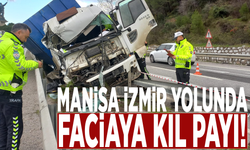 Manisa İzmir yolunda faciaya kıl payı!