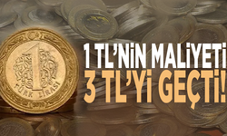 1 TL’nin maliyeti 3 TL’yi geçti!