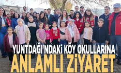 Yuntdağı'ndaki köy okullarına anlamlı ziyaret