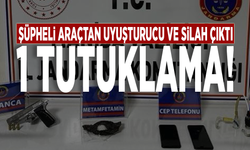 Şüpheli araçtan uyuşturucu ve silah çıktı: 1 tutuklama!