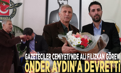 Gazeteciler Cemiyeti'nde Ali Filizkan görevi Önder Aydın'a devretti