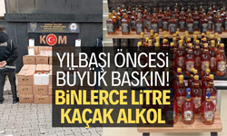 Manisa'da binlerce litre kaçak alkol ele geçirildi