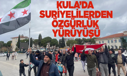 Kula'daki Suriyeliler de kutlama yaptı