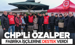 Başkan Özalper'den Schneider işçilerine destek