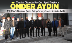 Manisa Gazeteciler Cemiyeti Başkanı Önder Aydın, MİMSAD yönetimini ağırladı