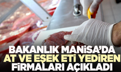 Bakanlık, Manisa'da vatandaşa at ve eşek eti yediren firmaları açıkladı