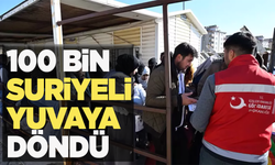 BM eve dönen Suriyeli sayısını açıkladı