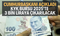 Cumhurbaşkanı açıkladı: KYK bursu 2025'te 3 bin liraya çıkarılacak