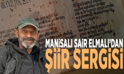 Manisalı şair Elmalı’dan şiir sergisi