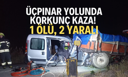 Üçpınar yolunda korkunç kaza! 1 ölü, 2 yaralı