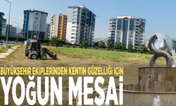 Büyükşehir ekiplerinden kentin güzelliği için yoğun mesai