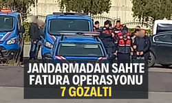 Jandarmadan sahte fatura operasyonu: 7 Gözaltı