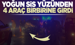 Yoğun sis zincirleme kazayı beraberinde getirdi