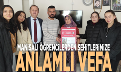 Manisalı öğrencilerden şehitlerimize anlamlı vefa