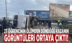 27 öğrencinin ölümden döndüğü kazanın görüntüleri ortaya çıktı!