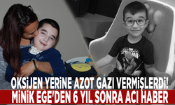 Oksijen yerine azot gazı vermişlerdi! Minik Ege'den 6 yıl sonra acı haber