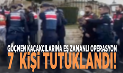 Göçmen kaçakçılarına eş zamanlı operasyon: 7  tutuklama!