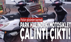 Polisin gözünden kaçmadı: Park halindeki motosiklet çalıntı çıktı!