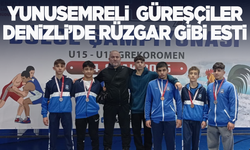 Yunusemreli sporcular Denizli'de kupayı kaptı